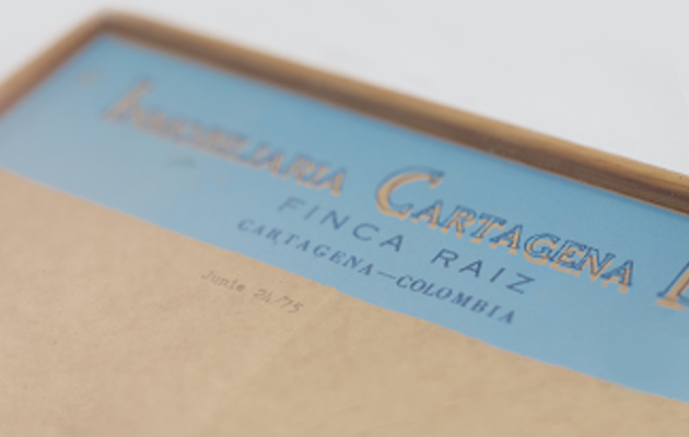 Tablón de inmobiliaria cartagena de 1975